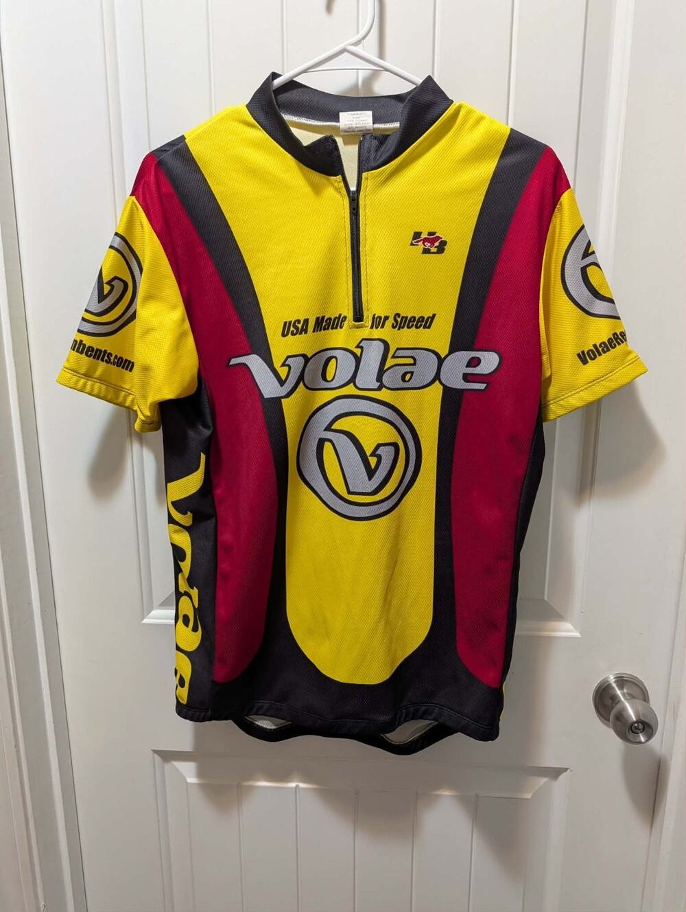 Volae Recumbent Yellow Mesh Athletic Bicycle Jersey Shirt Men’s L Hidden Bay